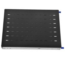 Полка ЦМО Полка усиленная с телескопическими направляющими грузоподъёмностью 150 кг глубина 620 мм чёрный