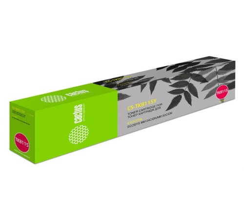 Картридж лазерный Cactus CS-TK8115Y TK-8115Y желтый (6000стр.) для Kyocera Mita Ecosys M8124cidn/M8130cidn