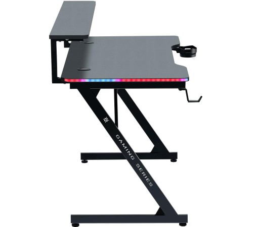 Defender Игровой стол Adamant полка,подвесы,черн,МДФ,RGB