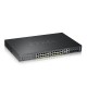 Коммутатор/ ZYXEL NebulaFlex Pro GS2220-28HP Hybrid L2 PoE+ switch , rack 19 ", 24xGE PoE+, 4xCombo (SFP / RJ-45), budget 375 W, standalone / cloud management