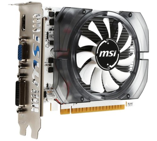 Видеокарта/ VGA MSI NVIDIA GeForce GT N730-2GD3V3 2GB, DDR3/128-bit, PCIe 2.0, 1xD-Sub, 1xHDMI 1.4, 1xDVI-I, 1-slot Видеокарта/ VGA MSI NVIDIA GeForce GT N730-2GD3V3 2GB, DDR3/128-bit, PCIe 2.0, 1xD-Sub, 1xHDMI 1.4, 1xDVI-I, 1-slot