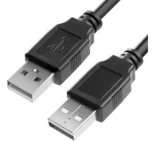 Greenconnect Кабель 0.5m USB 2.0, AM/AM, черный, 28/28 AWG, экран, армированный, морозостойкий