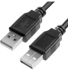 Greenconnect Кабель 0.5m USB 2.0, AM/AM, черный, 28/28 AWG, экран, армированный, морозостойкий