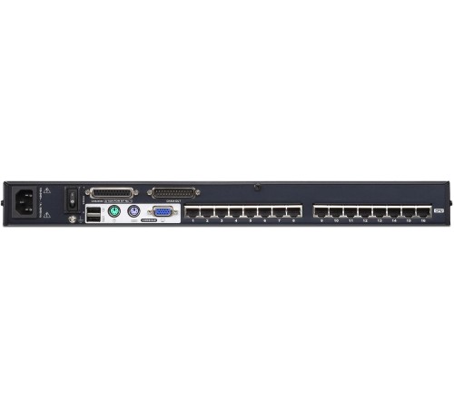 16-портовый КВМ-коммутатор высокой плотности с кабелем Cat 5  KH1516A/KH1516A-AX-G/ 16 Port Cat 5 High Density KVM SW W/POWER