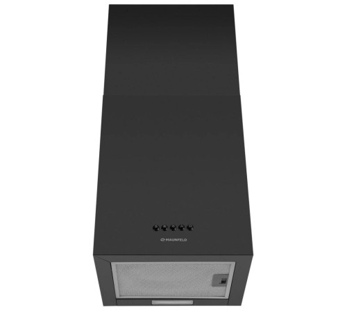 Вытяжка/ Кухонная вытяжка MAUNFELD BOX Push 40 Inox, настенная, механическое управление, 1000 м3/ч, 3 скорости, уровень шума 60 дБ, цвет черный