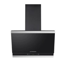 Наклонная вытяжка Kuppersberg/ Наклонная вытяжка Kuppersberg, 60 см, High-Tech, таймер, макс. производительность 850 м3/ч, 3 скорости, обратный клапан, сенсорное управление, дисплей, LED освещение, уровень шума 53 дБ, цвет черный/нержавеющая сталь