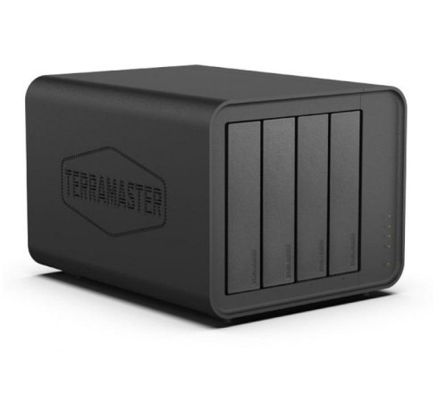 Система хранения данных TerraMaster F4-424 Max tower NAS 10C 4,4Ghz/8Gb(upto 64Gb)/TRAID Plus,JBOD,RAID0,1,10,5,6/up to 4 HS SATA(3,5' or 2,5')/2xM.2 2280 NVMe/2xUSB3.2 1xUSB Type-C/HDMI/2x10GbE RJ-45/iSCSI/1xPS/1YW