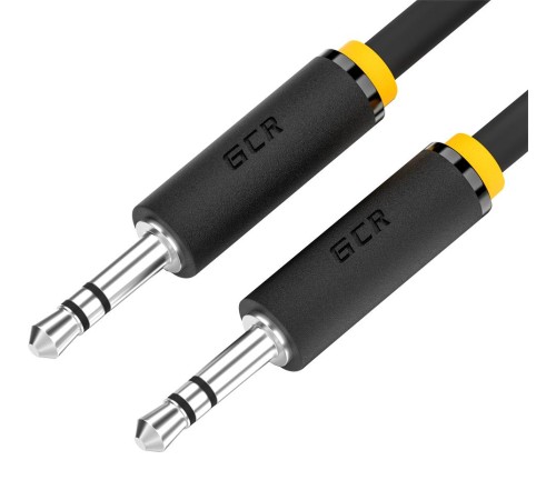 GCR Кабель 15.0m аудио jack 3,5mm/jack 3,5mm черный, желтая окантовка, ультрагибкий, M/M, Premium, экран, стерео, GCR-53819 GCR Кабель 15.0m аудио jack 3,5mm/jack 3,5mm черный, желтая окантовка, ультрагибкий, M/M, Premium, экран, стерео, GCR-53819