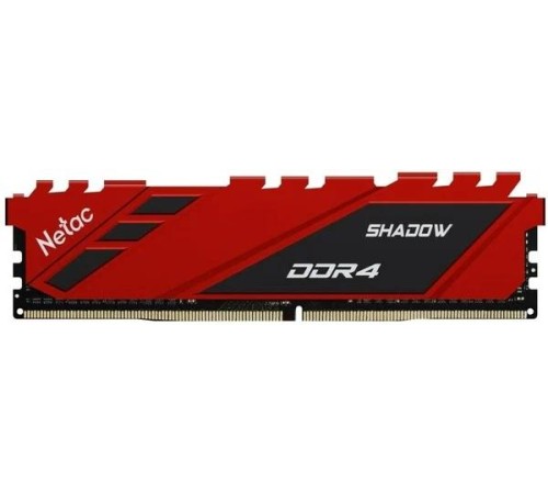 Оперативная память Netac Shadow 16GB DDR4-3200 (PC4-25600) C16 16-20-20-40 1.35V XMP Memory module (DIMM) Red Оперативная память Netac Shadow 16GB DDR4-3200 (PC4-25600) C16 16-20-20-40 1.35V XMP Memory module (DIMM) Red