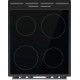 Плита Gorenje/ Плита Gorenje, полезный объем 70 л, эргономичные переключатели, сенсорный программатор IconLED, эмаль SilverMatte, очистка паром, индикатор остаточного тепла для каждой конфорки, телескопические направляющие, дверца CompactDoor 2 стекла + 1