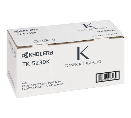тонер-картридж Kyocera TK-5230K/ Kyocera TK-5230K, 2600 pages for Kyocera P5021cdn/cdw, M5521cdn/cdw, Black