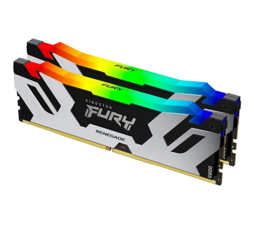 Память оперативная/ Kingston 96GB 6400MT/s DDR5 CL32 DIMM (Kit of 2) FURY Renegade RGB XMP Память оперативная/ Kingston 96GB 6400MT/s DDR5 CL32 DIMM (Kit of 2) FURY Renegade RGB XMP