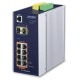 коммутатор/ PLANET IP30 L2+ SNMP Manageable 8-Port Gigabit POE+(AT) Switch + 2-Port Gigabit SFP Industrial Switch (-40 to 75 C), ERPS Ring Supported, 1588