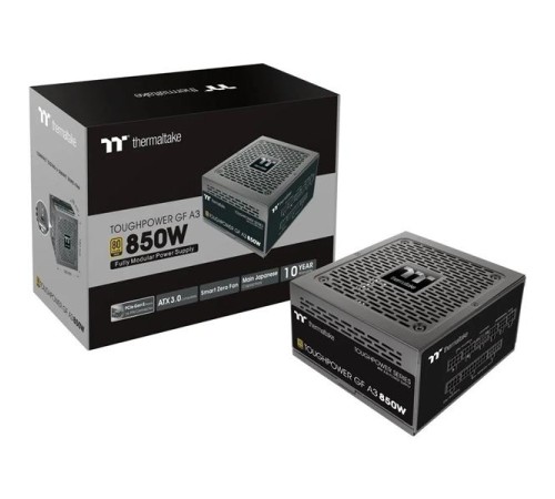 Блок питания Thermaltake Toughpower GF A3 Gen.5 850W / APFC / full CM / 80+ Gold Блок питания Thermaltake Toughpower GF A3 Gen.5 850W / APFC / full CM / 80+ Gold