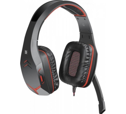 Defender Игровая гарнитура Excidium красный + черный, кабель 2,2 м