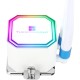 Система жидкостного охлаждения/ Water Cooling System Thermalright Frozen Prism 360 White (360mm, Black, ARGB/ Fans: 3x120mm, 70.4CFM, 27dBA, 1850RPM/ Pump height 53mm, 23dBA, 3300RPM, Rad thickness 27mm/ S: 1700, 1200, 20XX, 115X, AM5, AM4)