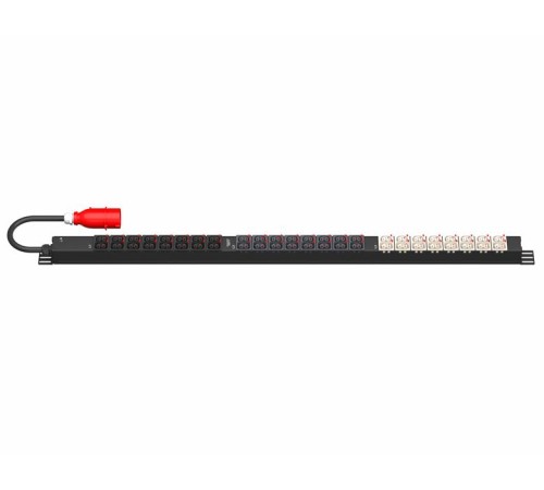 Блок распределения питания SMARTWATT PDU P-series Basic, 0U, 3Ф 16A, 11,5кВА, выход - 24xC13+24xC39, вход IEC 309, кабель 2М Блок распределения питания SMARTWATT PDU P-series Basic, 0U, 3Ф 16A, 11,5кВА, выход - 24xC13+24xC39, вход IEC 309, кабель 2М