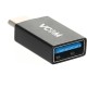 Переходник/ Переходник OTG USB 3.1 Type-C --> USB 3.0 Af (мет. корпус) VCOM <CA431M>