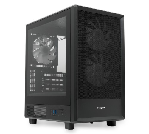 Корпус без блока питания/ Case HSPD M310, Mesh Mini-tower, Black, TG, 0.4 SPCC, 3x120mm ARGB (Orbis F1) mATX, mITX 180/280/160mm 1x2.5", 1x3.5", 4xPCI 2xUSB-A 3.0 452x277x418mm Корпус без блока питания/ Case HSPD M310, Mesh Mini-tower, Black, TG, 0.4 SPCC, 3x120mm ARGB (Orbis F1) mATX, mITX 180/280/160mm 1x2.5", 1x3.5", 4xPCI 2xUSB-A 3.0 452x277x418mm