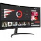 Монитор LG LCD 34WR50QK-B/ LG UltraWide 34WR50QK-B 34"Curved (1800R) VA monitor, 3440x1440, 300cd/m2, 21:9, 3000:1, 5мс (GtG), HDMIx2, DP, Headphone Out, 100Hz, 178/178, HDR 10, VESA (100x100 мм), sRGB 99%, внешний БП, Tilt, black