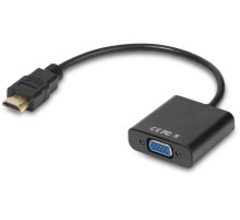 Greenconnect Мультимедиа professional конвертер-переходник HDMI > VGA +audio + micro USB для доп.питания, GCR-HD2VGA3