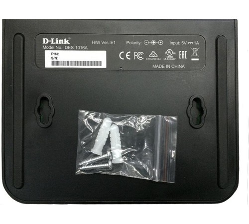 Коммутатор/ DES-1016A Unmanaged Switch 16x100Base-TX, plastic case
