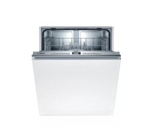 Встраиваемая посудомоечная машина BOSCH Serie 4. Посудомоечная машина 60 см, встраиваемая полностью, вместимость: 12 комплектов, программ мойки: 6, расход воды: 9.5 л, электронное управление, конденсационная сушка, таймер и дисплей ВxШxГ 81.5x59.8x55 см
