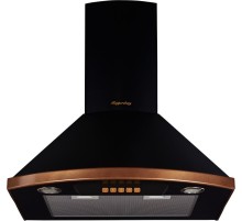 Вытяжка Kuppersberg/ Настенная вытяжка, ширина 60 см, отвод/рециркуляция, 650 м3/час, электронное управление, 3 скорости, галогеновое освещение 2х20 Вт, анодированные алюминиевые жироулавливающие фильтры, угольный фильтр С6С (опция), 42 дБ, цвет чёрный, о