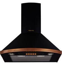 Вытяжка Kuppersberg/ Настенная вытяжка, ширина 60 см, отвод/рециркуляция, 650 м3/час, электронное управление, 3 скорости, галогеновое освещение 2х20 Вт, анодированные алюминиевые жироулавливающие фильтры, угольный фильтр С6С (опция), 42 дБ, цвет чёрный, о