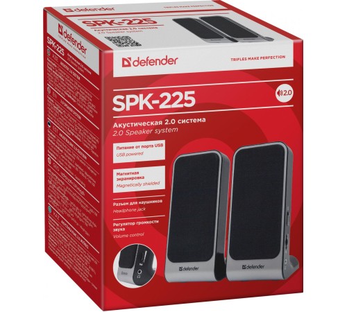 Defender Акустическая 2.0 система SPK-225 4 Вт, питание от USB