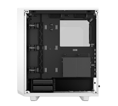 Корпус ПК без блока питания/ Case Fractal Design Meshify 2 Compact TG Clear Tint, Midi-Tower, 2x140mm + 1x120mm, 2xUSB-A 3.2 + 1xUSB 3.2 Type-C ATX, mATX, mITX White