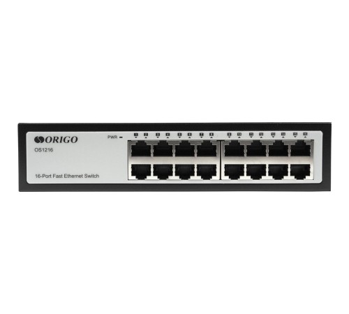 Коммутатор/ Unmanaged Switch 16x100Base-TX, metal case