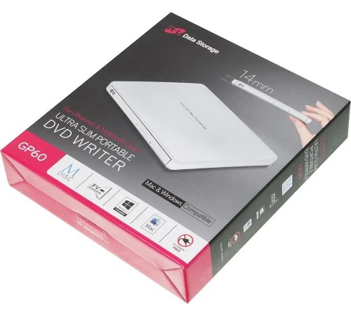 Оптический привод/ LG DVD-RW ext. White Slim Ret. USB2.0 (3.0 compatible) Оптический привод/ LG DVD-RW ext. White Slim Ret. USB2.0 (3.0 compatible)