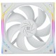 Кулер для корпуса/ Case Cooler Thermalright TL-M12W (120x124x25mm, 4-pin PWM, ARGB, 47.6CFM, 23.2dBA, 1500RPM, White)