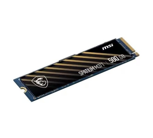 Твердотельный накопитель MSI SSD SPATIUM M371, 500GB, M.2(22x80mm), NVMe, PCIe 3.0 x4, 3D TLC, R/W 2200/1150, IOPs 60 000/200 000, TBW 110, DWPD 0.12 (5 лет)