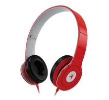 Гарнитура Genius HS-M450 Red (проводная 3,5мм, складная, микрофон/управление на проводе) (Мятая упаковка)