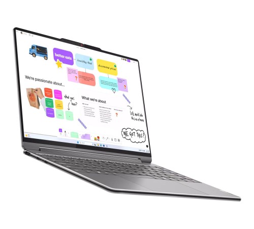 Ноутбук/ Lenovo Yoga 9 2-in-1 14IMH9 14"(3840x2400 OLED)/Touch/Intel Core Ultra 7 155H(1.4Ghz)/32768Mb/1024SSDGb/noDVD/Int:Intel Arc graphics/Cam/BT/WiFi/75WHr/war 1y/1.32kg/luna grey/Win11Home + 65W, Pen, RU kbd