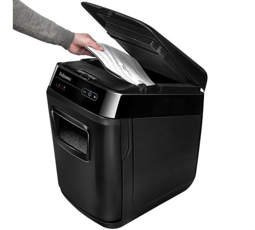 Шредер Fellowes® AutoMax® 150C, автоподача, DIN P-4, 4х38мм, 150лст. авто, 8 ручн., 32 лтр., авторев, шт Шредер Fellowes® AutoMax® 150C Шредер Fellowes® AutoMax® 150C, автоподача, DIN P-4, 4х38мм, 150лст. авто, 8 ручн., 32 лтр., авторев, шт Шредер Fellowes® AutoMax® 150C