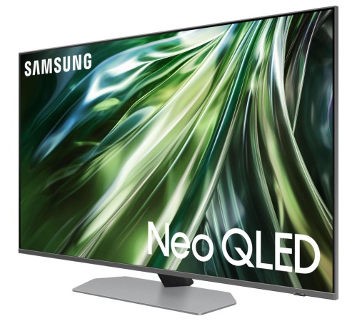 Телевизор ЖК 43'' Samsung/ 43", NeoQLED, Ultra HD, Tizen Smart TV, 100Hz (Up to 144Hz), HDR10+, Wi-Fi, Voice, DVB-T2/C/S2, Bluetooth, CI+(1.4), FreeSync Premium PRO, 2.0Ch 20W, OTS Lite, 4HDMI, 2USB, Carbon Silver 2024 Телевизор ЖК 43'' Samsung/ 43", NeoQLED, Ultra HD, Tizen Smart TV, 100Hz (Up to 144Hz), HDR10+, Wi-Fi, Voice, DVB-T2/C/S2, Bluetooth, CI+(1.4), FreeSync Premium PRO, 2.0Ch 20W, OTS Lite, 4HDMI, 2USB, Carbon Silver 2024