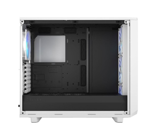Корпус ПК без блока питания/ Case Fractal Design Meshify 2 RGB TG Clear Tint, Midi-Tower, 4x140mm RGB, 2xUSB-A 3.2 + 1xUSB 3.2 Type-C E-ATX, ATX, mATX, mITX White