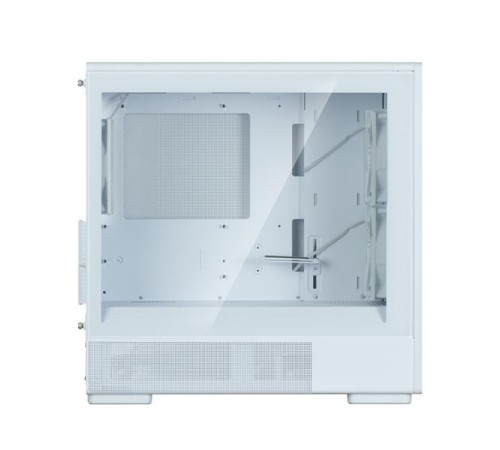 корпус ZALMAN P10 NAMU, MATX, WHITE, WINDOW, FRONT COVER WALNUT, 2x3.5", 3x2.5", 1xUSB TYPE-C, 1xUSB3.0, FRONT 2x120mm, REAR 1x120mm ARGB