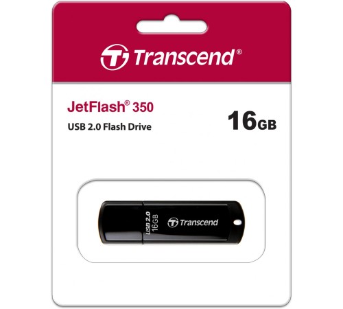 Флеш-накопитель/ Transcend 16GB JetFlash 350 (Black) USB 2.0 Флеш-накопитель/ Transcend 16GB JetFlash 350 (Black) USB 2.0