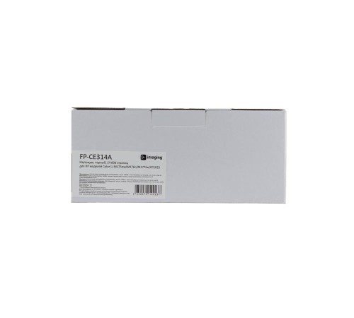 Картридж F+ imaging, черный, 14 000 страниц, для HP моделей Color LJ M175nw/M176n/M177fw/CP1025 (аналог CE314A), FP-CE314A (Вскрытая упаковка)