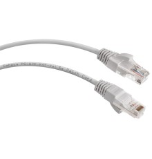  Cabeus PC-UTP-RJ45-Cat.5e-1m-LSZH Патч-корд U/UTP, категория 5е, 2xRJ45/8p8c, неэкранированный, серый, LSZH, 1м