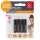 Батарейка AAA/ Батарейка GoPower R03 AAA BL4 Heavy Duty 1.5V (4/48/576) блистер (4 шт.)