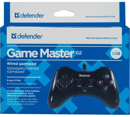 Defender Проводной геймпад Game Master G2 USB, 13 кнопок