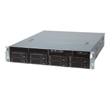 Серверный корпус/ 2U chassis; ATX, Micro-ATX, Mini-ITX MBs; 8-port 12 Gbps SAS/ SATA to SAS BP; 8 x 3.5'' hsb + 2 x 3.5" internal; 7 x LP/ HL slot; 550W single; no rails