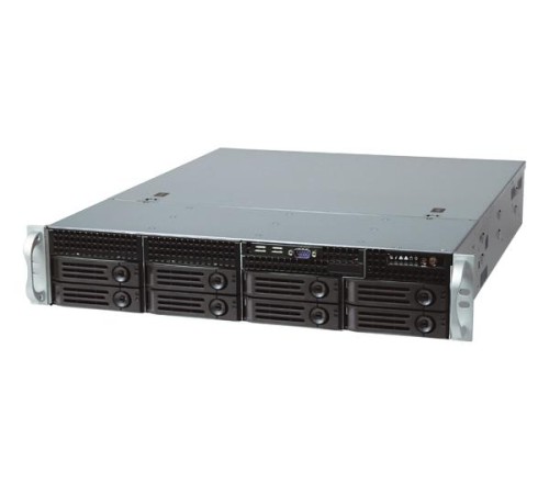 Серверный корпус/ 2U chassis; ATX, Micro-ATX, Mini-ITX MBs; 8-port 12 Gbps SAS/ SATA to SAS BP; 8 x 3.5'' hsb + 2 x 3.5" internal; 7 x LP/ HL slot; 550W single; no rails