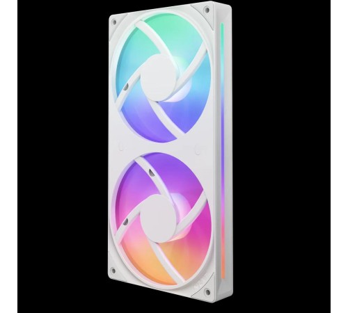 Кулер для корпуса ПК/ Case Cooler NZXT F240 RGB Core (120x120x25mm, 4-pin PWM, RGB, 75.12CFM, 30dBA, 2400RPM, White, Single-Frame RGB Fan Unit)