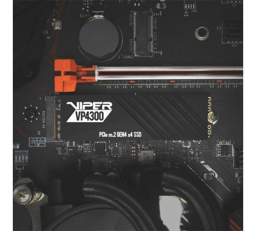Твердотельный накопитель Patriot Viper VP4300 1TB M.2 2280 NVMe PCIe 4.0 x4 R7400/W5500 TBW 1000TB DRAM-Buffered 3D NAND TLC Твердотельный накопитель Patriot Viper VP4300 1TB M.2 2280 NVMe PCIe 4.0 x4 R7400/W5500 TBW 1000TB DRAM-Buffered 3D NAND TLC